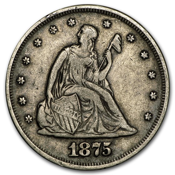1875 Twenty Cent Piece VF 1875 Twenty Cent Piece VF